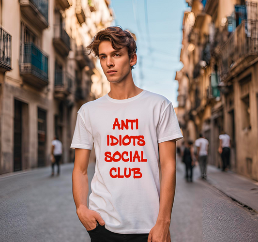 Anti idiots social club hombre