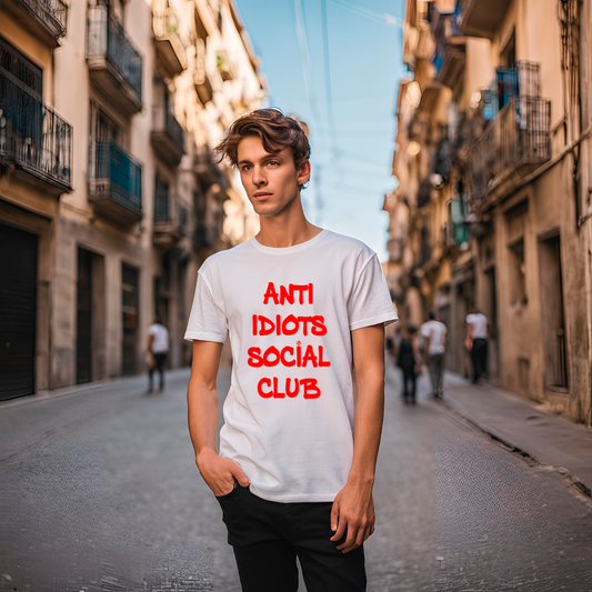 Anti idiots social club hombre