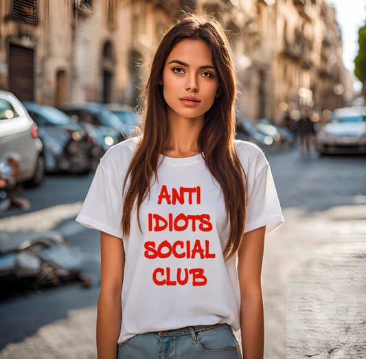 Anti idiots social club mujer