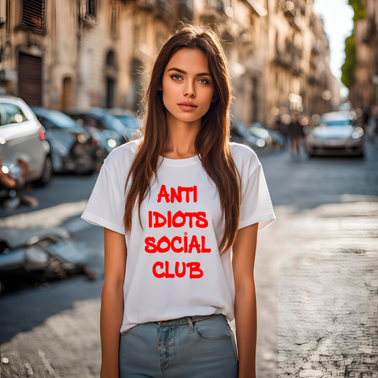 Anti idiots social club mujer